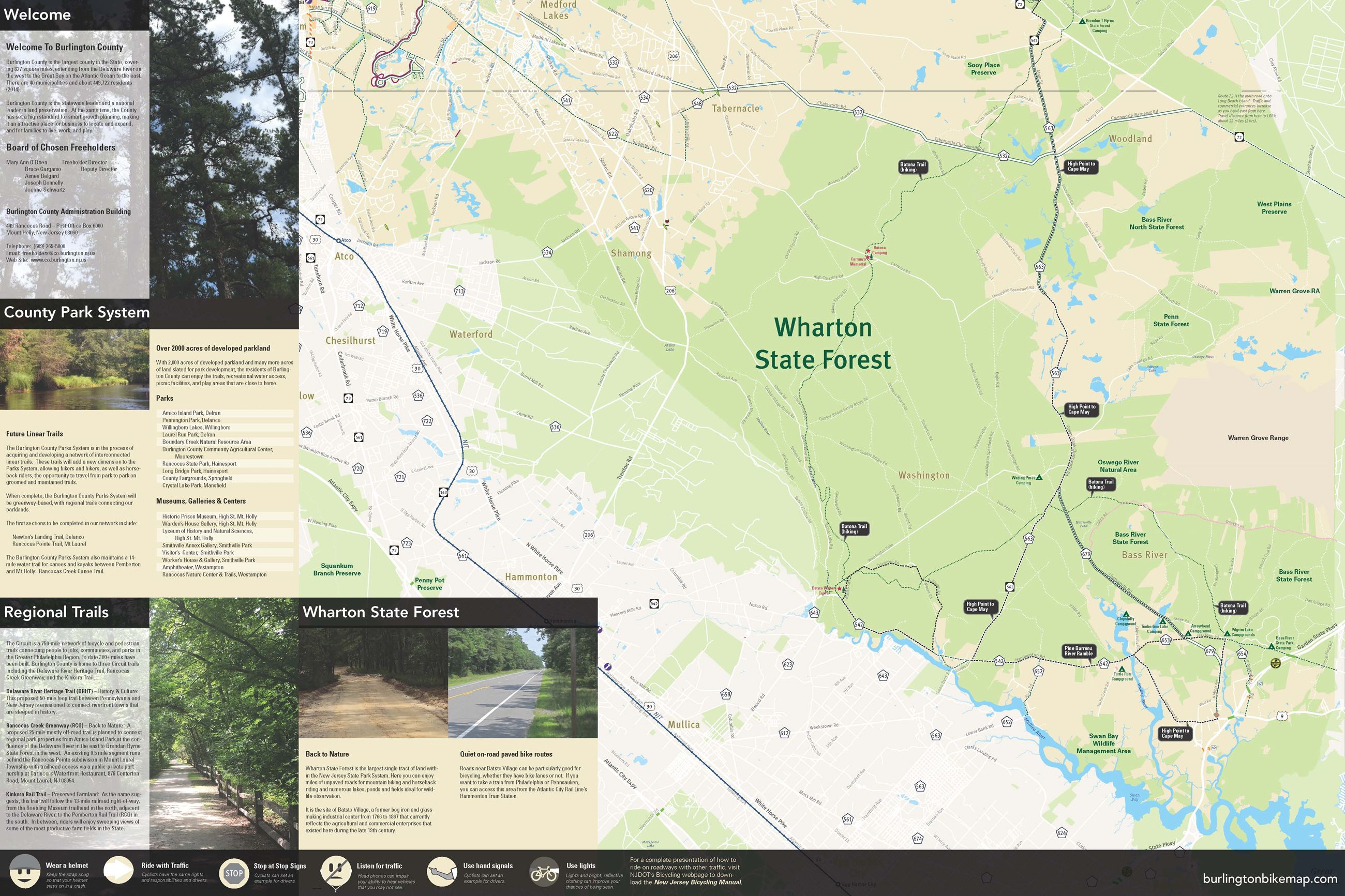 Number 27 Burlington County Bicycle Map