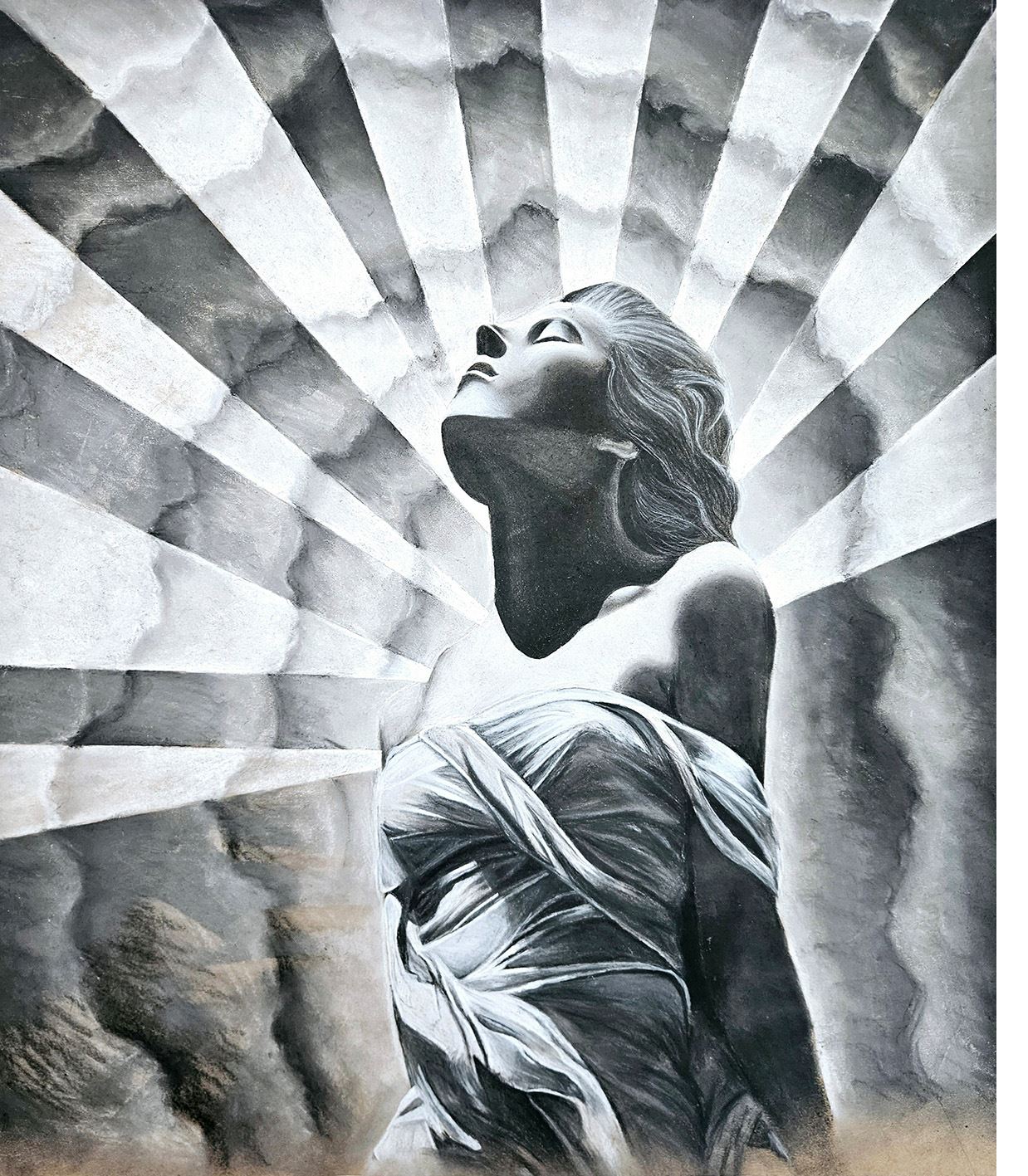 2025 Teen Arts Sofia Shoff charcoal drawing